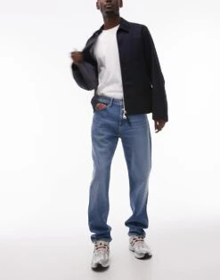 Tommy Jeans Ryan Slim Straight Jeans In Mid Blue For Men Denim Medium -Tommy Hilfiger Store 207795840 1 denimmedium 1