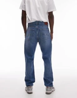 Tommy Jeans Ryan Slim Straight Jeans In Mid Blue For Men Denim Medium -Tommy Hilfiger Store 207795840 3