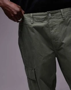 Tommy Jeans Jamie Relaxed Straight Cargo Trousers In Green For Men Aruba Green -Tommy Hilfiger Store 207796070 4