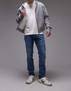 Tommy Jeans Scanton Slim Jeans In Medium Wash For Men Denim Medium