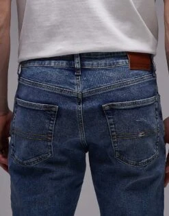 Tommy Jeans Scanton Slim Jeans In Medium Wash For Men Denim Medium -Tommy Hilfiger Store 207796394 4