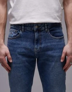 Tommy Jeans Scanton Slim Jeans In Medium Wash For Men Denim Medium -Tommy Hilfiger Store 207796394 5