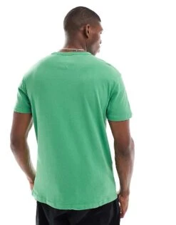 Tommy Jeans Tommy Badge Crew Neck T-shirt In Bright Green For Men -Tommy Hilfiger Store 208068401 3