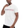 Tommy Jeans Tjm Slim Chest Flag Polo In White For Men -Tommy Hilfiger Store 208068409 1 white