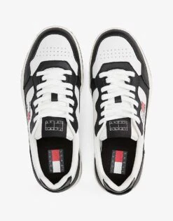 Tommy Jeans Leather Colour-blocked Cupsole Trainers In Multi For Men -Tommy Hilfiger Store 208068836 4