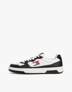 Tommy Jeans Leather Colour-blocked Cupsole Trainers In Multi For Men -Tommy Hilfiger Store 208068836 5
