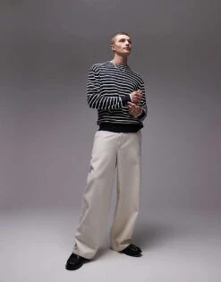 Tommy Hilfiger Breton Structure Crew Neck In Multi For Men -Tommy Hilfiger Store 208068845 2