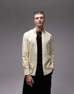 Tommy Hilfiger Flex Regular Fit Stripe Shirt In Multi For Men