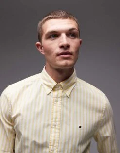 Tommy Hilfiger Flex Regular Fit Stripe Shirt In Multi For Men -Tommy Hilfiger Store 208068965 3