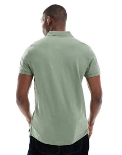 Tommy Jeans Slim Placket Polo In Olive Green For Men -Tommy Hilfiger Store 208069125 4