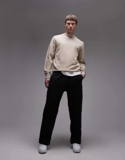 Tommy Hilfiger Crew Neck Terry Sweatshirt In Beige For Men -Tommy Hilfiger Store 208069209 4