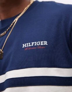 Tommy Hilfiger Stripe T-shirt In Multi For Men -Tommy Hilfiger Store 208069406 3