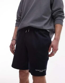 Tommy Hilfiger Small Tommy Logo Sweatshorts In Navy Blue For Men -Tommy Hilfiger Store 208069632 3