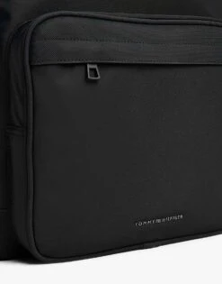 Tommy Hilfiger Metal Logo Double Zip Backpack In Black For Men -Tommy Hilfiger Store 208069884 3
