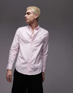 Tommy Hilfiger Flex Dobby Shirt In Light Pink For Men -Tommy Hilfiger Store 208069904 1 lightpink 1