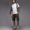Tommy Hilfiger 1985 Collection Relaxed Chino Shorts In Olive Green For Men -Tommy Hilfiger Store 208111376 1 olivegreen