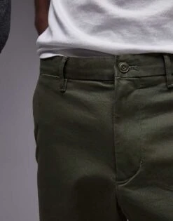 Tommy Hilfiger 1985 Collection Relaxed Chino Shorts In Olive Green For Men -Tommy Hilfiger Store 208111376 5