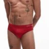 Tommy Hilfiger Original Logo Swim Briefs In Purple Red For Men -Tommy Hilfiger Store 208111593 1 purplered