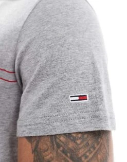 Tommy Jeans 2-pack Logo Slim T-shirts In Multi/black For Men -Tommy Hilfiger Store 208154189 4