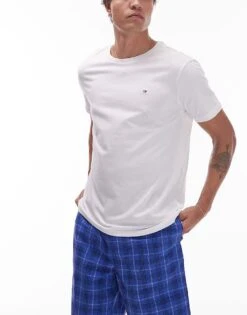 Tommy Hilfiger T-shirt And Shorts Print Pyjama Set In Multi/white For Men -Tommy Hilfiger Store 208154203 3