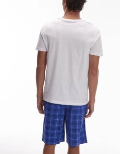 Tommy Hilfiger T-shirt And Shorts Print Pyjama Set In Multi/white For Men -Tommy Hilfiger Store 208154203 4