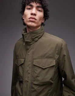 Tommy Hilfiger Water Repellent Packable Field Jacket In Olive Green For Men -Tommy Hilfiger Store 208267735 3