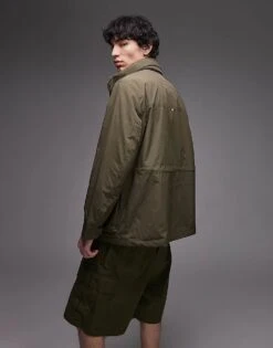 Tommy Hilfiger Water Repellent Packable Field Jacket In Olive Green For Men -Tommy Hilfiger Store 208267735 4