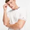 Tommy Hilfiger Lounge T-shirt With Neck Logo Taping In White For Men -Tommy Hilfiger Store 23616081 1 white